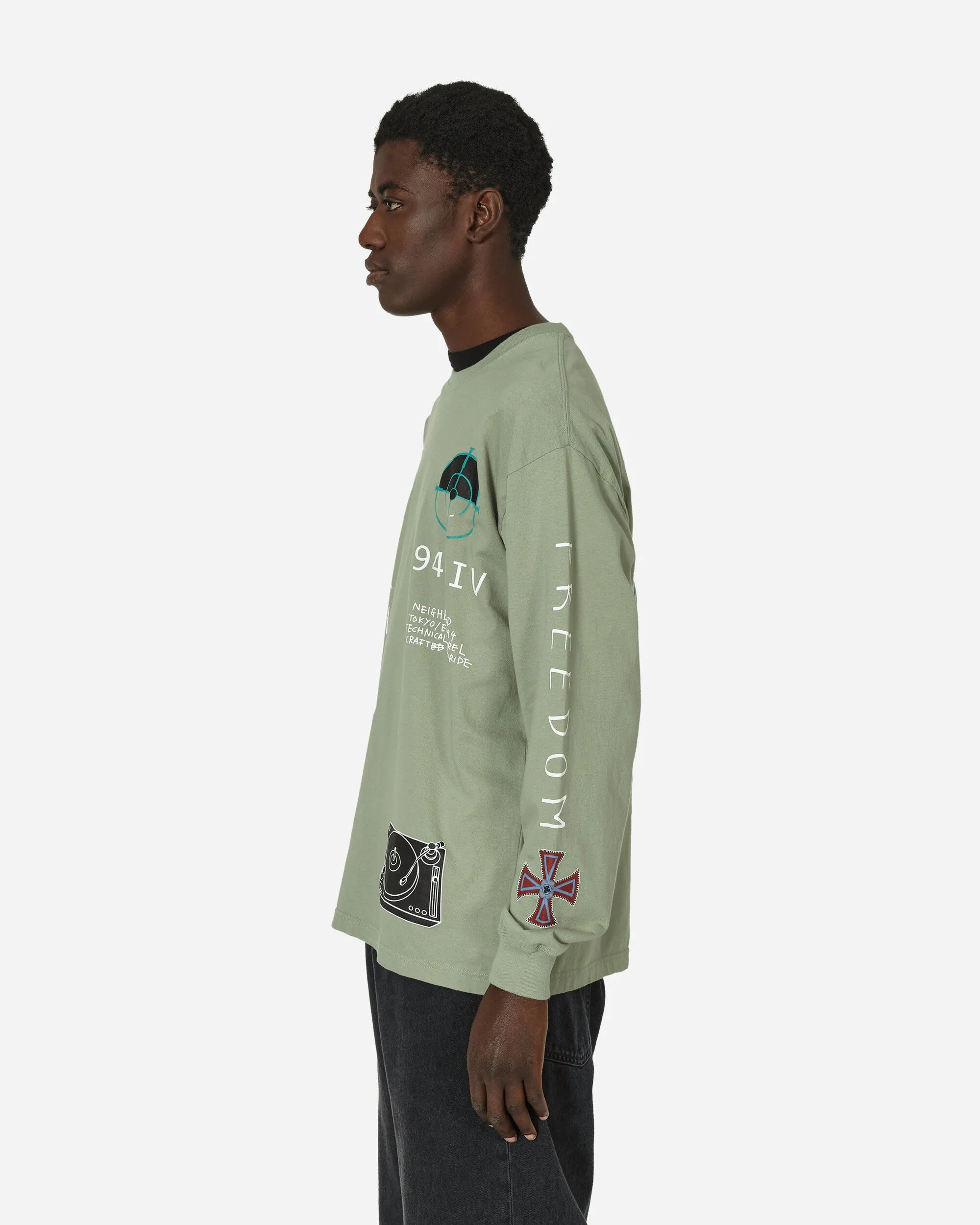 LS-10 Longsleeve T-Shirt  Sage Green
