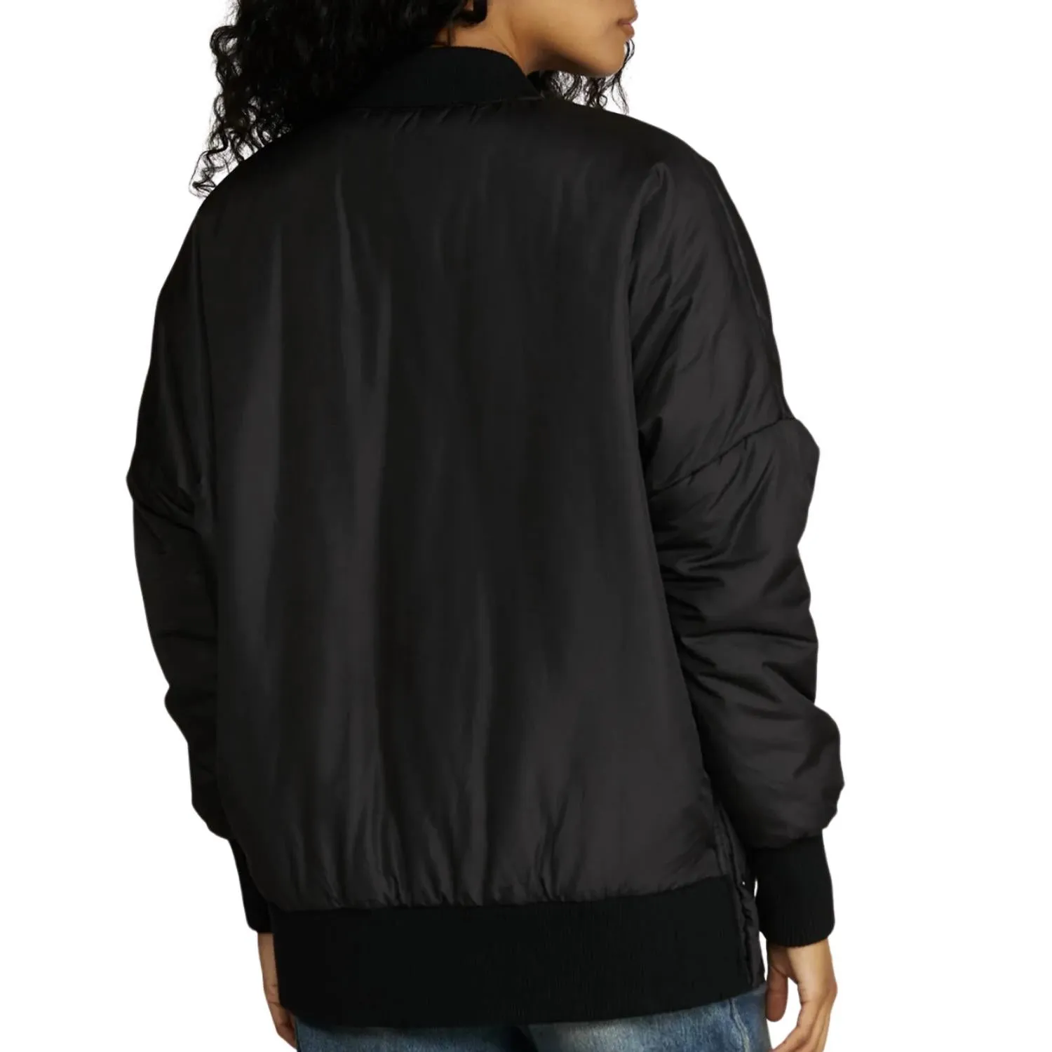 Luke Bomber Jacket In Black