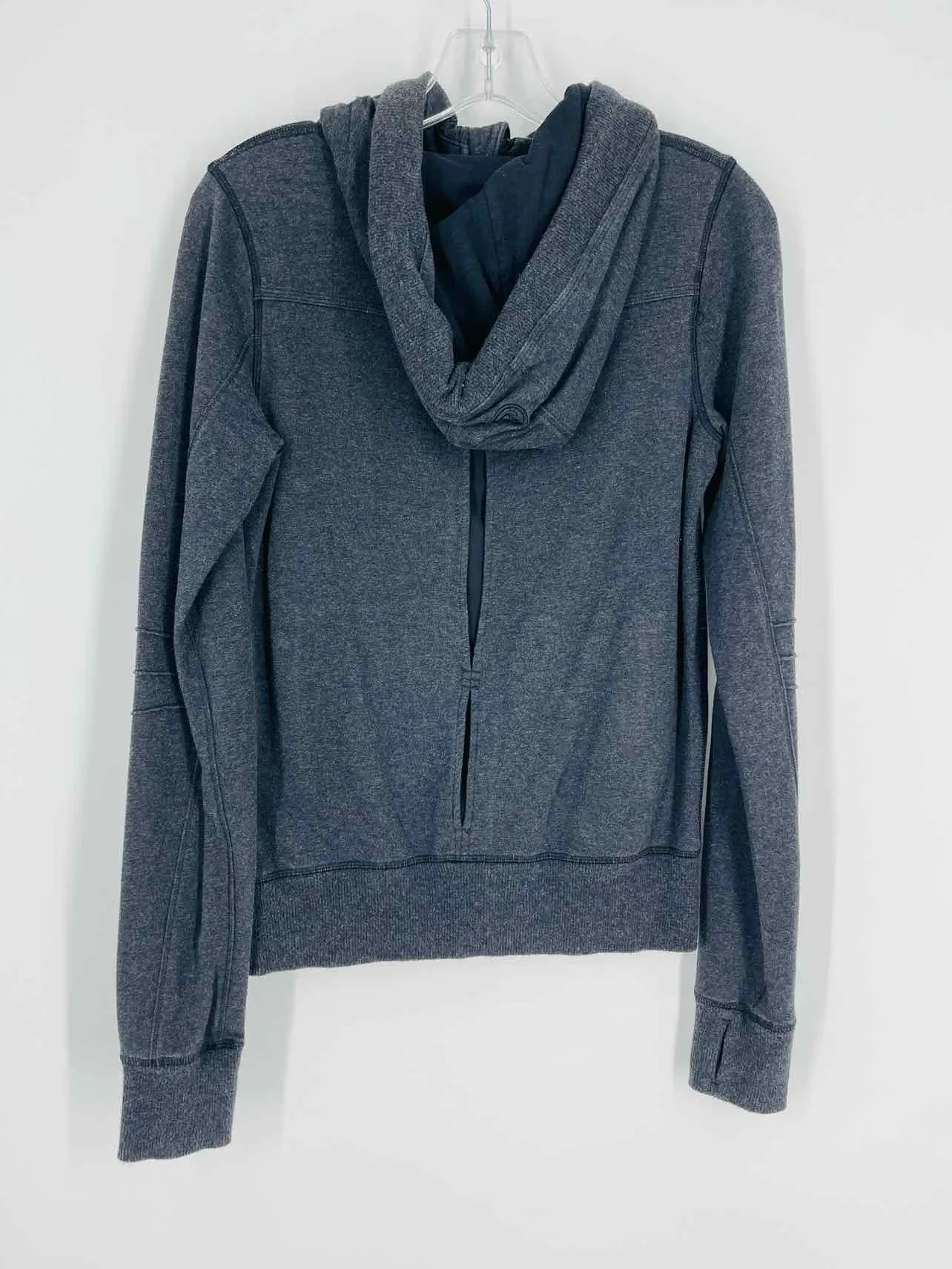 Lululemon Athletica Size S ? Charcoal Pintucked Variegated Hooded Jacket