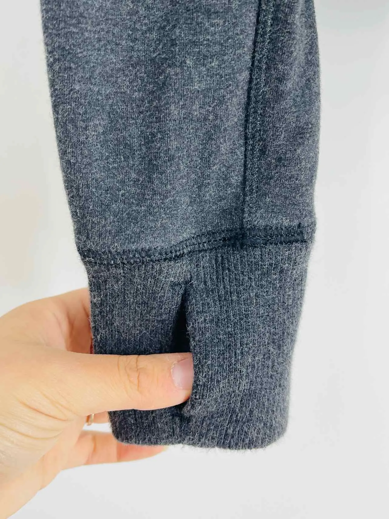 Lululemon Athletica Size S ? Charcoal Pintucked Variegated Hooded Jacket