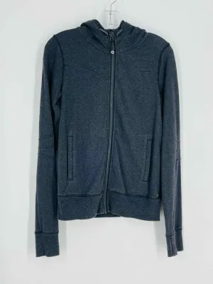 Lululemon Athletica Size S ? Charcoal Pintucked Variegated Hooded Jacket