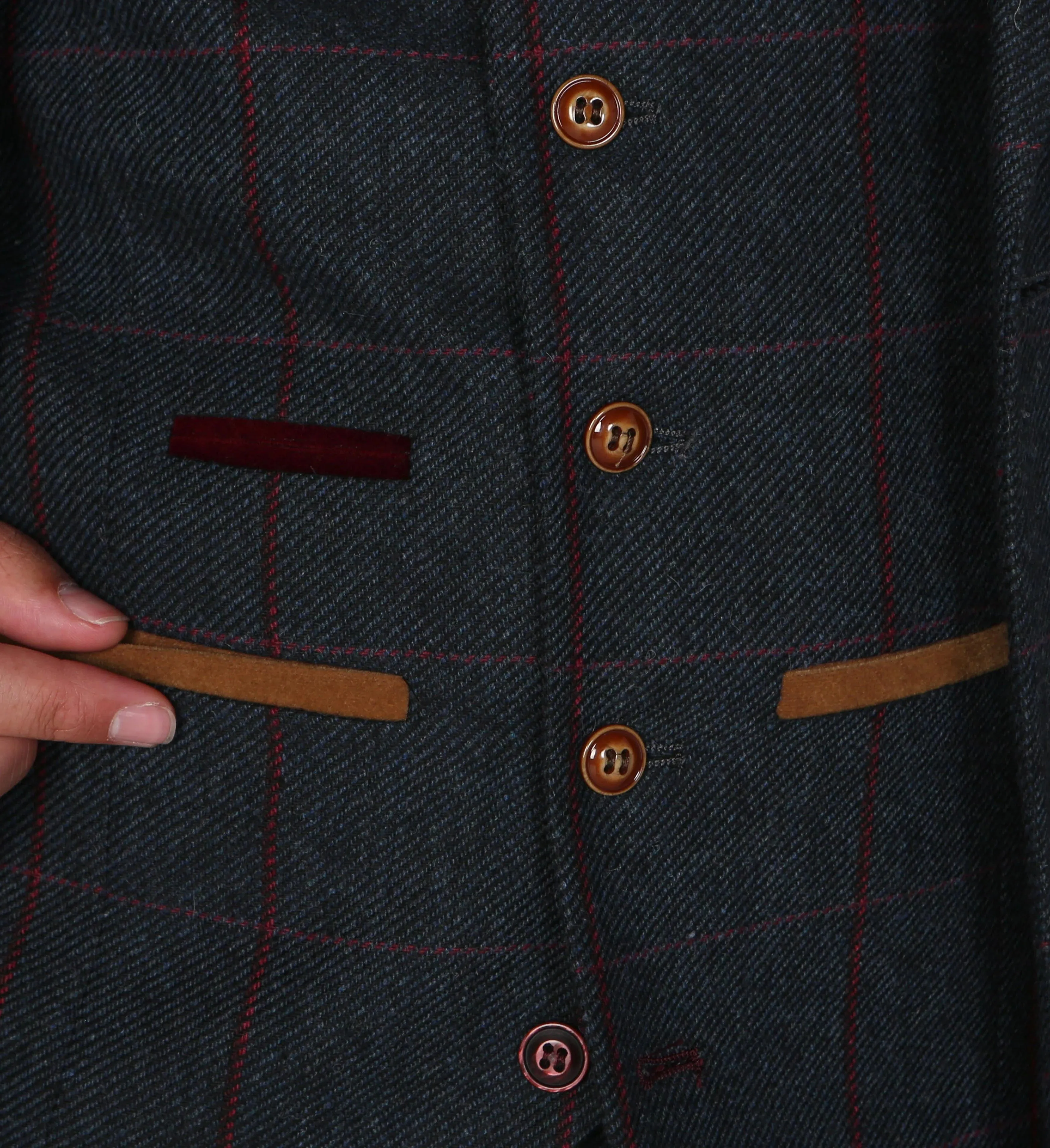 Madrid Check Tweed Waistcoat