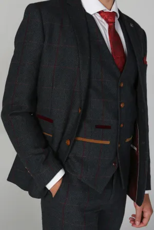 Madrid Check Tweed Waistcoat