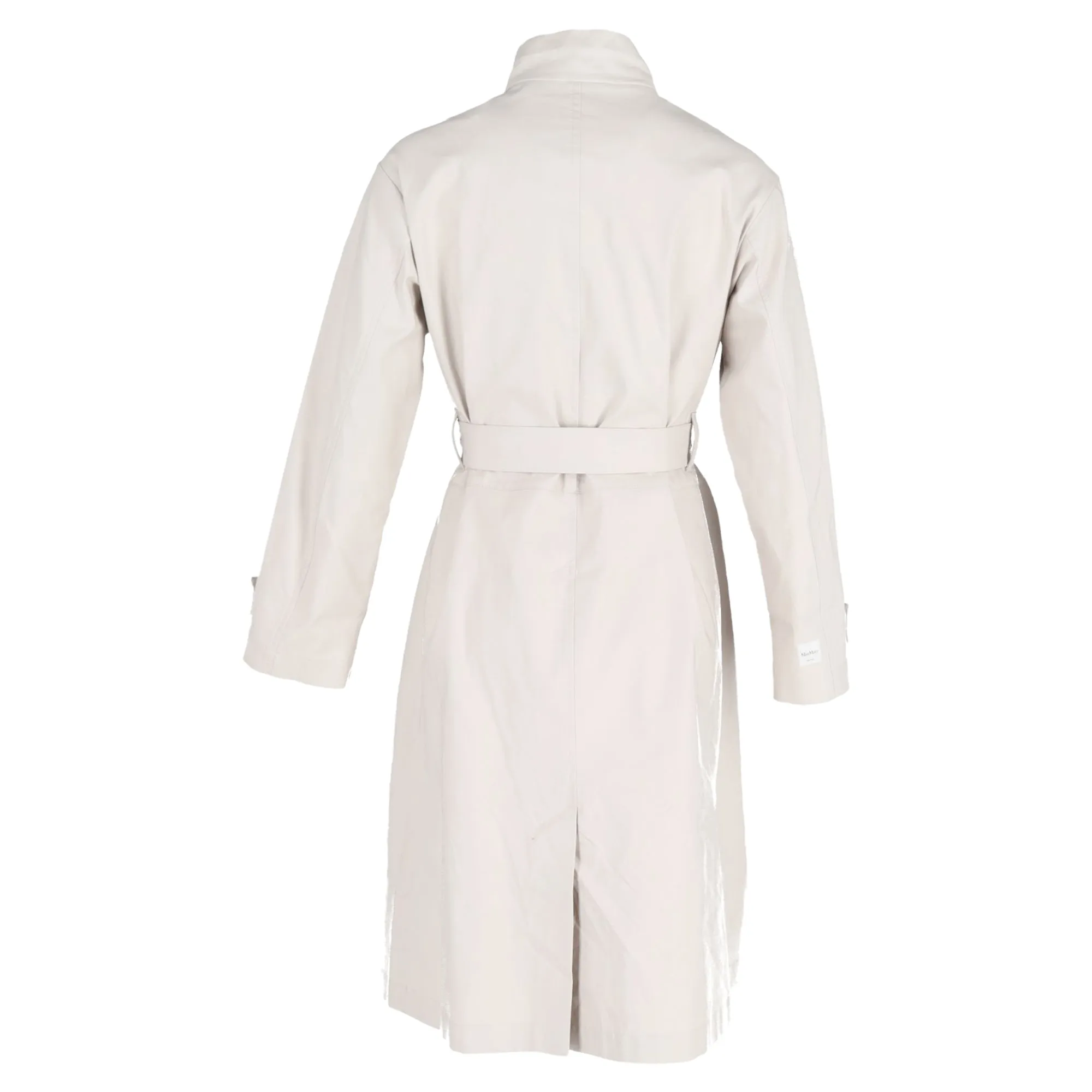 Max Mara The Cube Marco Overcoat in White Cotton