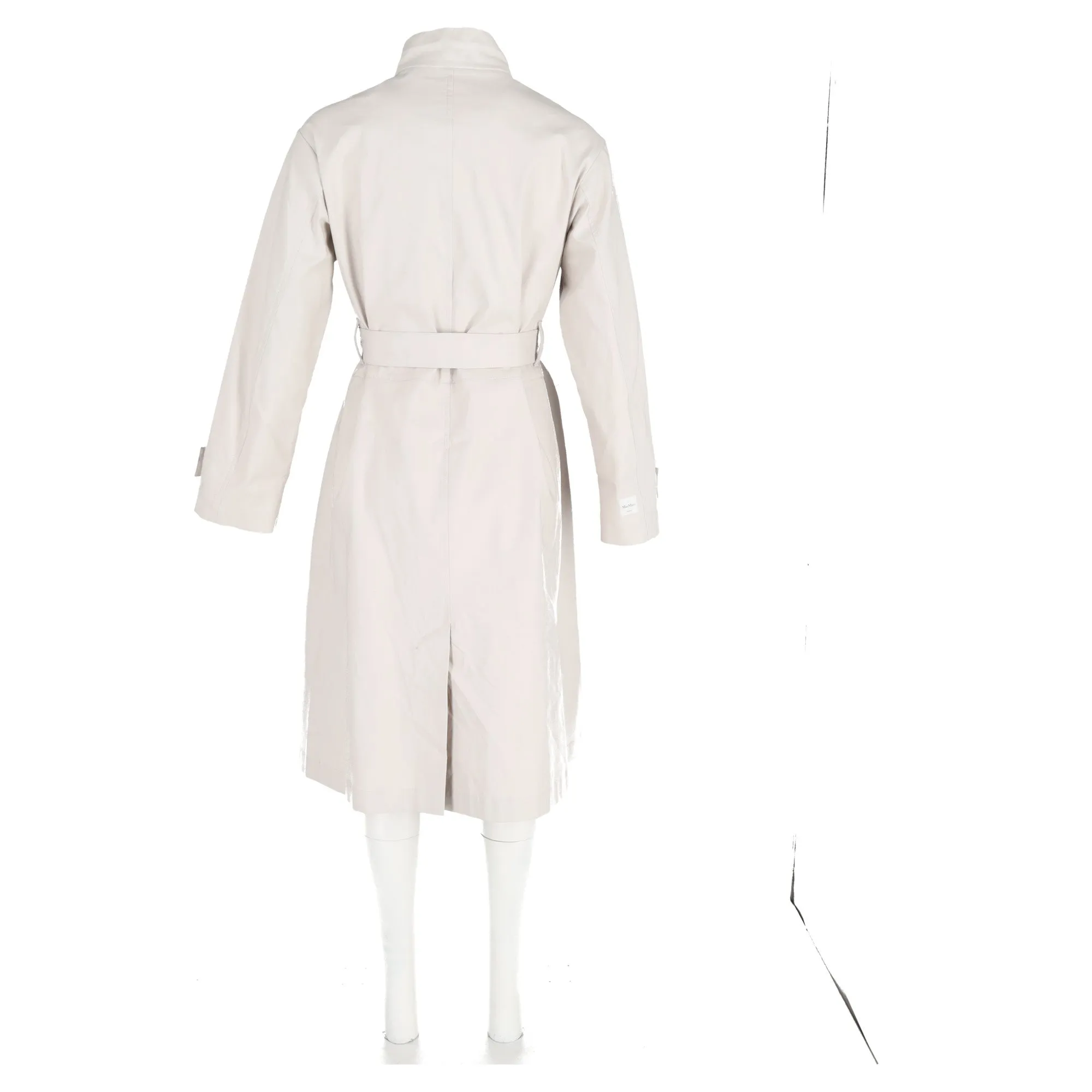 Max Mara The Cube Marco Overcoat in White Cotton