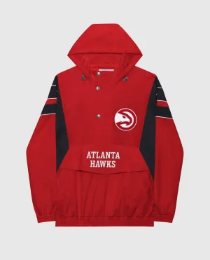 Men's Atlanta Hawks Home Team Half-Zip Jacket In Red