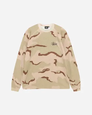Men's Basic Stock Thermal Longsleeve T-Shirt Sand Camo