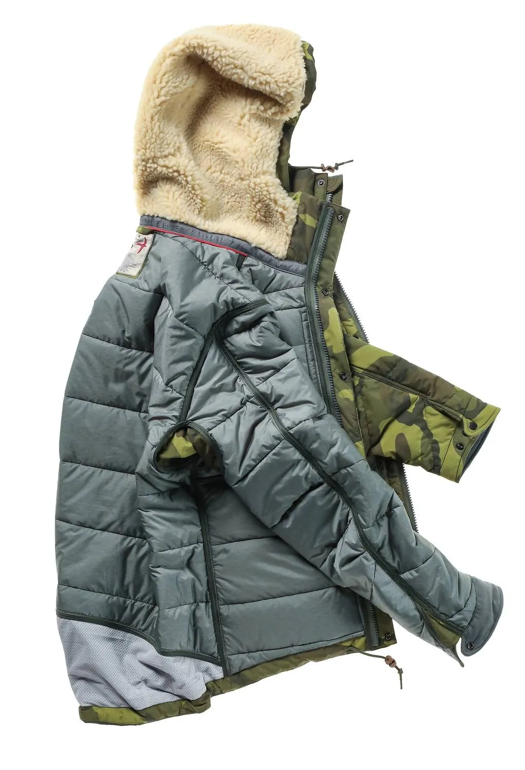 Men's Channel Boarder Jacket In Bright Camo
