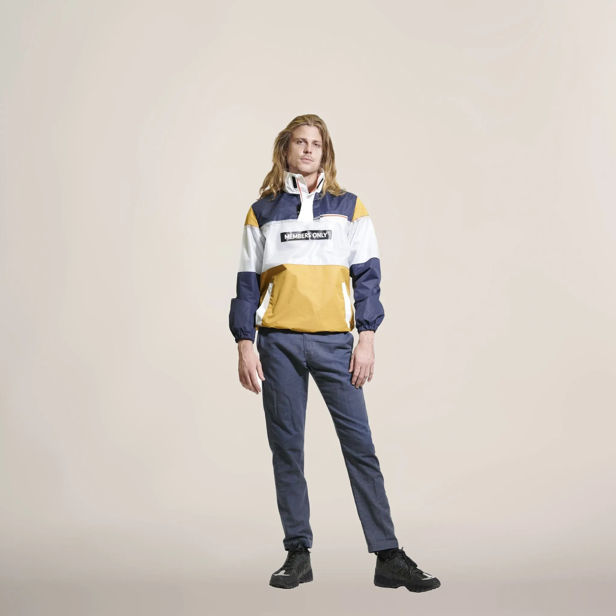 Men's Color and Translucent Block Jacket