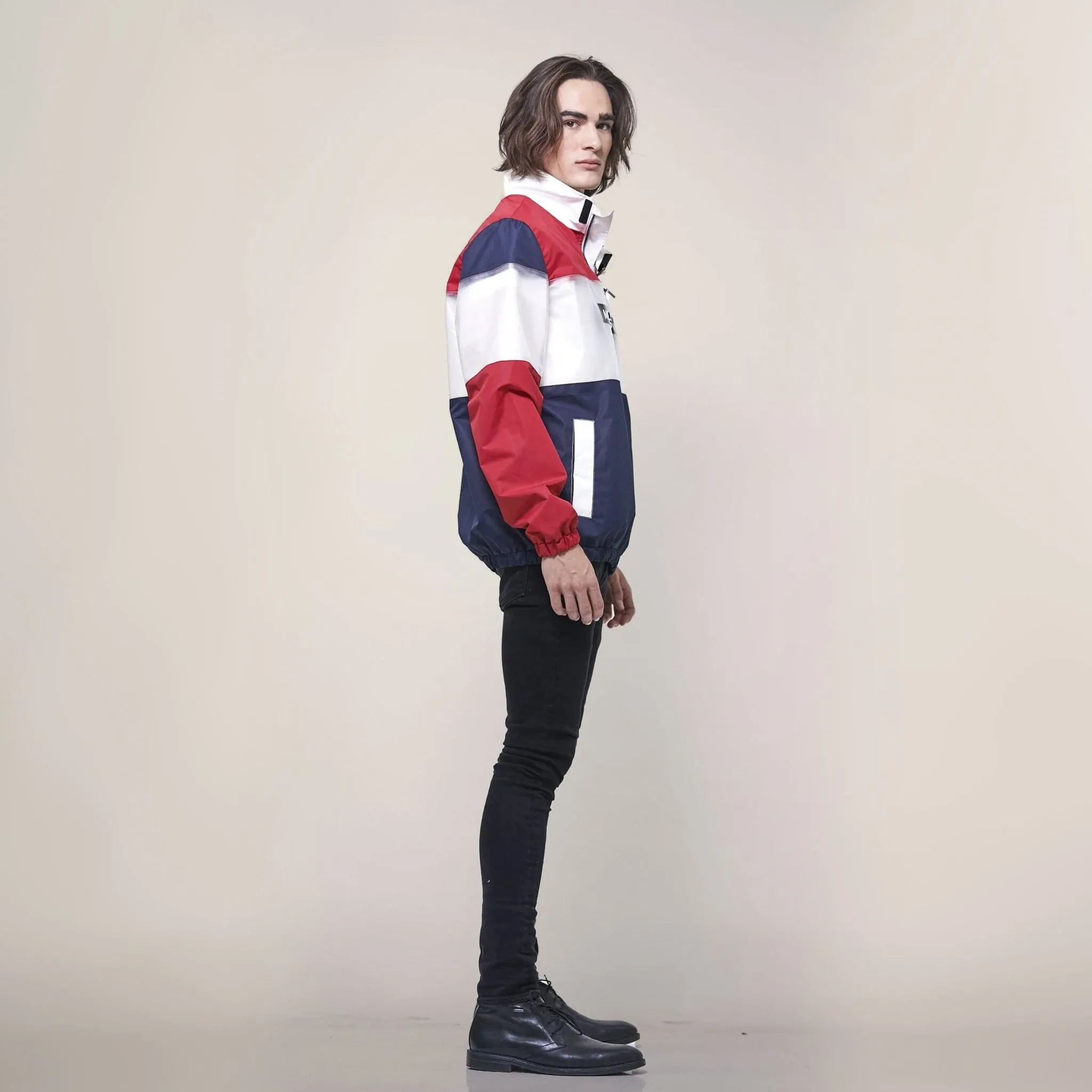 Men's Color and Translucent Block Jacket