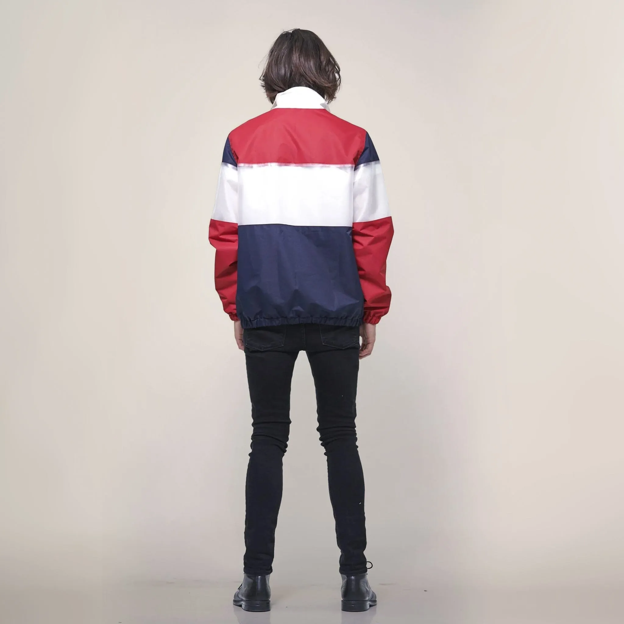 Men's Color and Translucent Block Jacket