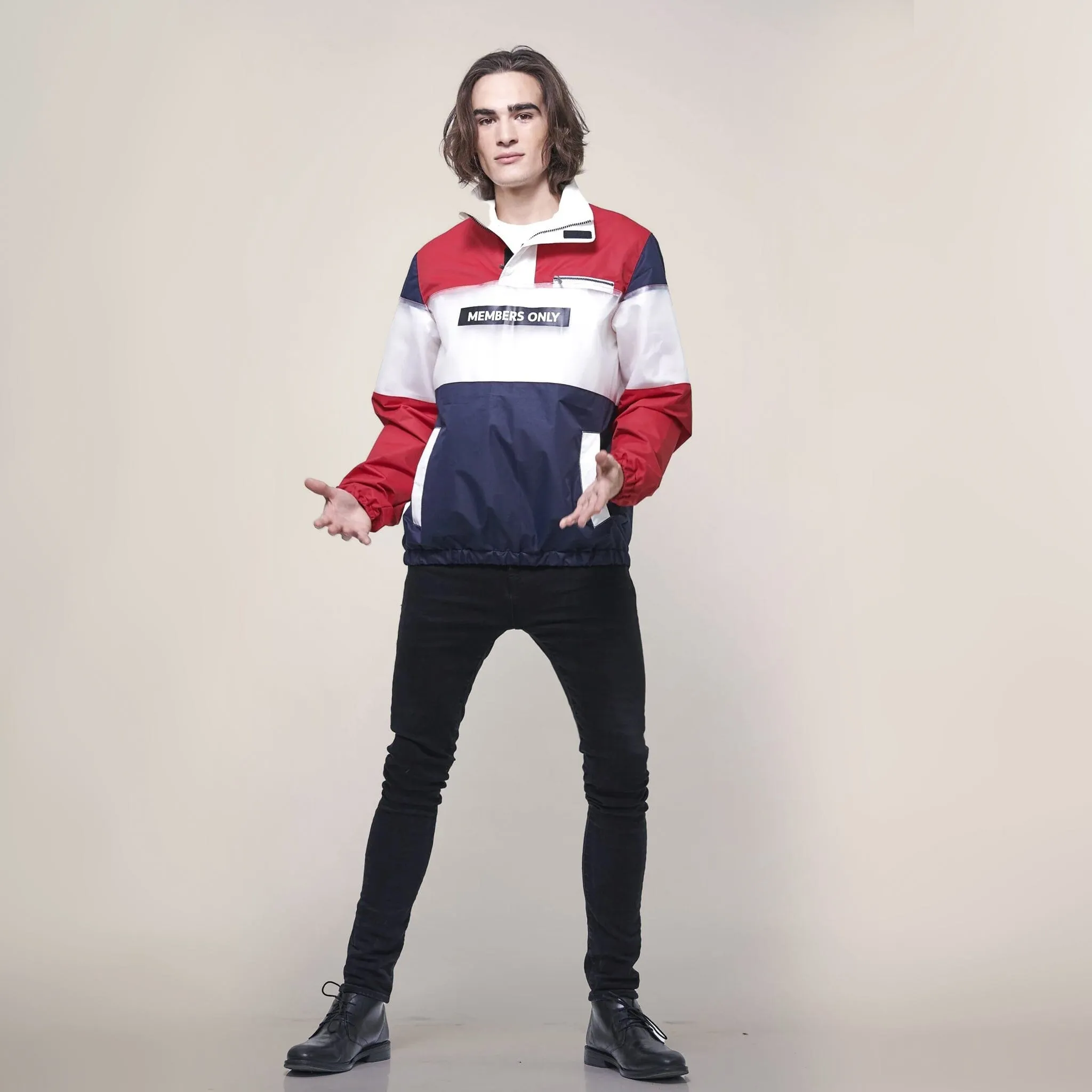 Men's Color and Translucent Block Jacket