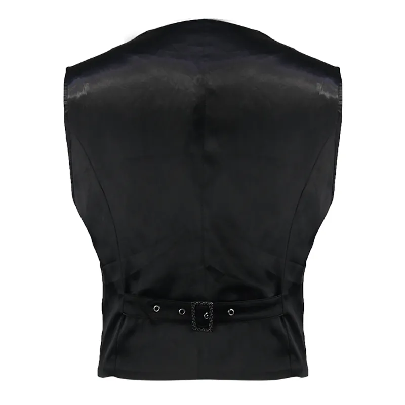 Men's Goth Single-breasted Jacquard Waistcoat