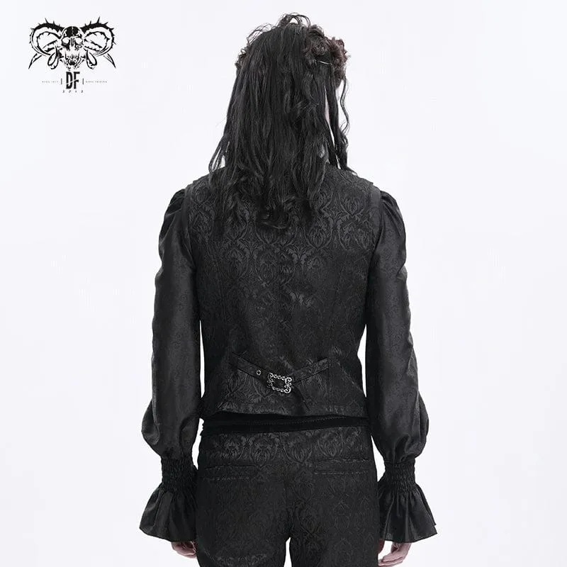 Men's Gothic Chain Buckle-up Vest