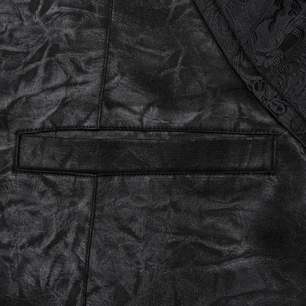 Men's Gothic Ruffled Buckle-up Waistcoat