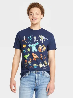 Men's Graphic Printed T-Shirt,Navy