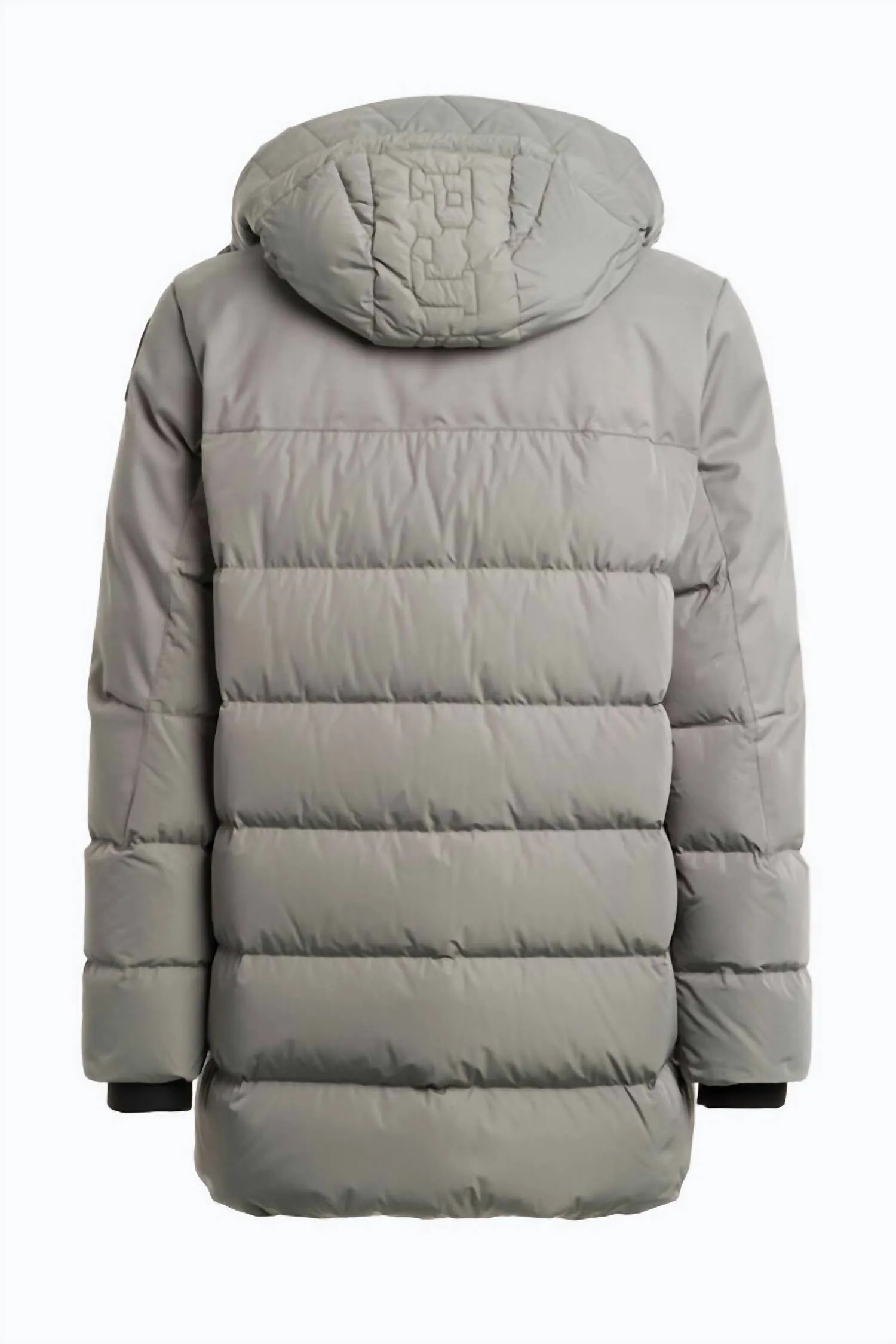 Men's Hikari Hooded Parka Long Puffer Jacket In Nowhere