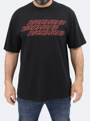Men's Printed T-Shirt,Black