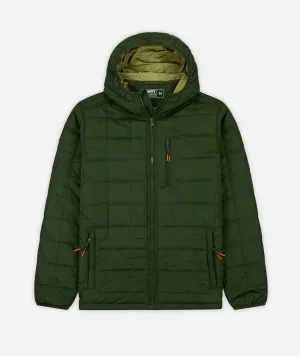 Men's Puffer Coat Jacket In Military