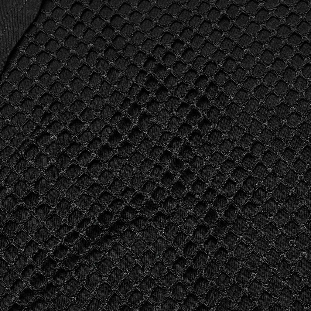 Men's Punk Mesh Eyelets Vest with Hood