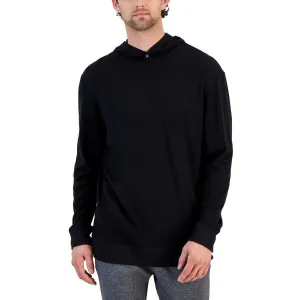 Mens Solid Knit Hoodie