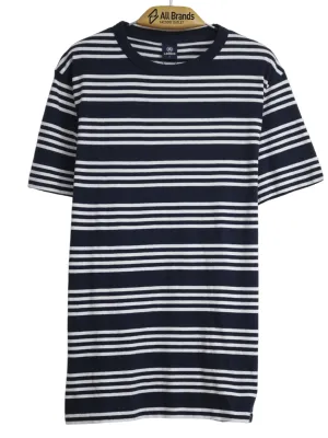 Men's Stripe T-Shirt,Navy/White