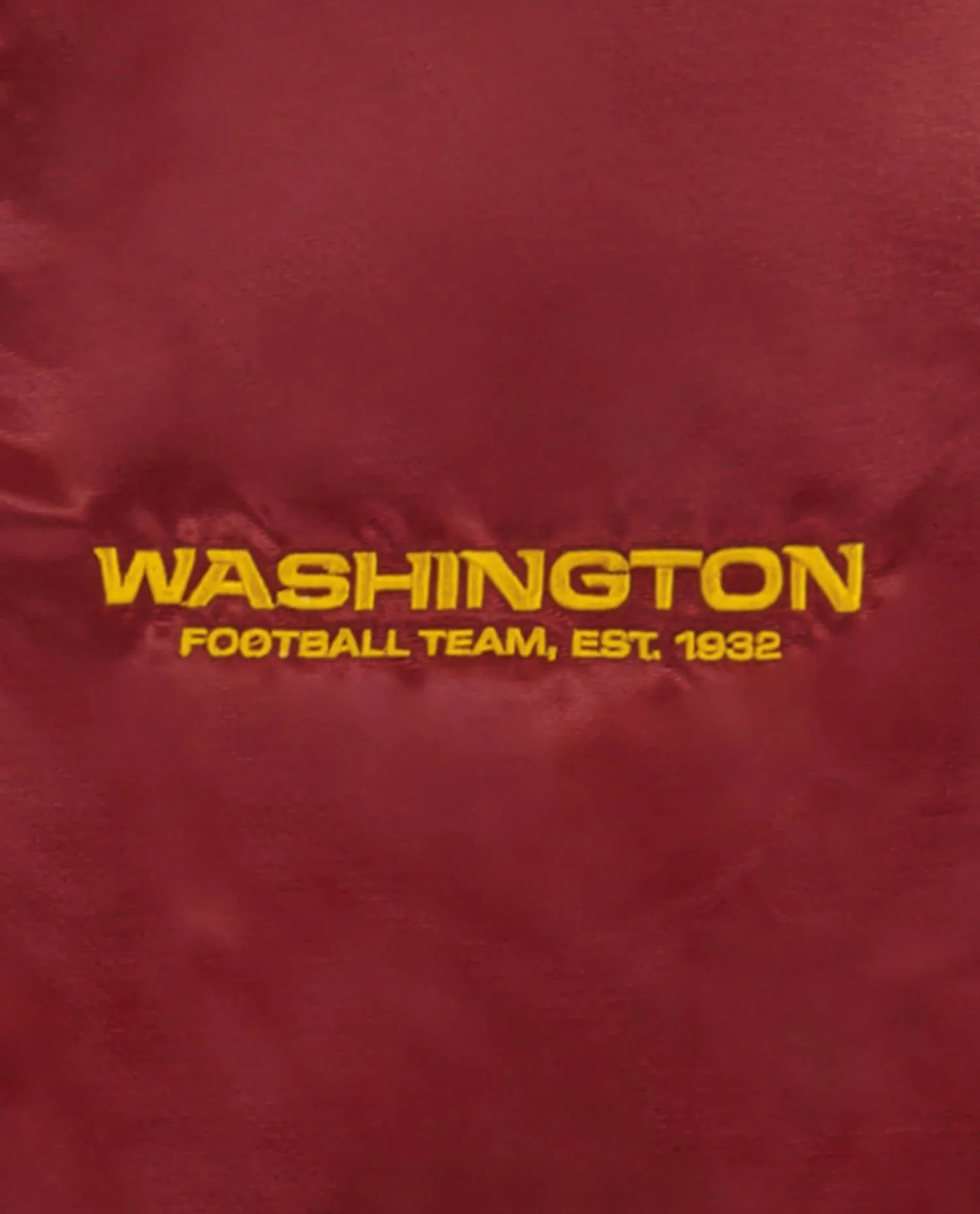 Men's Washington Commanders Varsity Satin Full-Snap Starter Jacket In Gold/burgundy