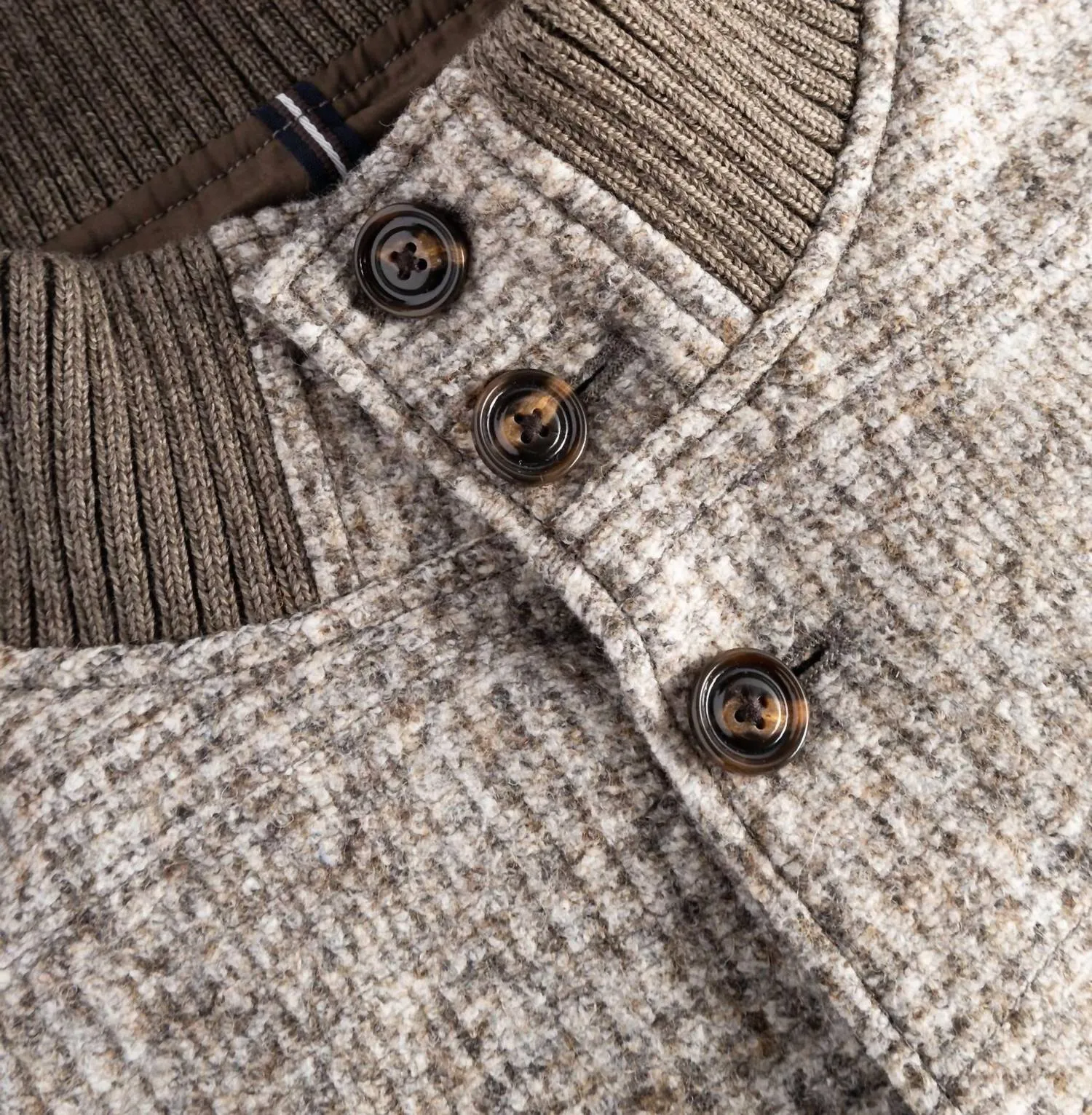 Men's Wermut Waistcoat In Olive Glen Check