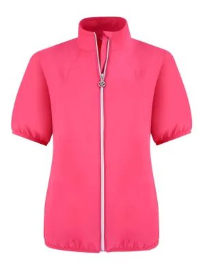 Mia Short Sleeve Wind Jacket In Fruit Punch