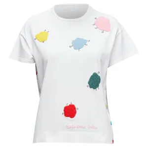 Mira Mikati Rainbow Tribe Tufted Sheep Button Side Short Sleeve Tshirt