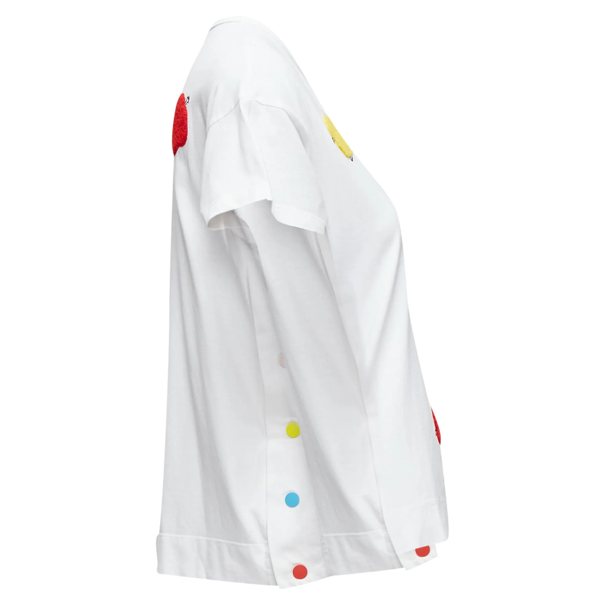 Mira Mikati Rainbow Tribe Tufted Sheep Button Side Short Sleeve Tshirt