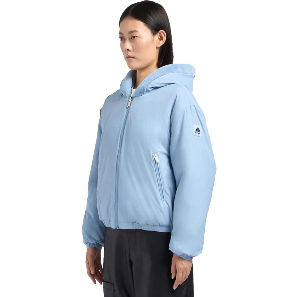 Moose Knuckles blue Nylon Jackets & Women's Coat