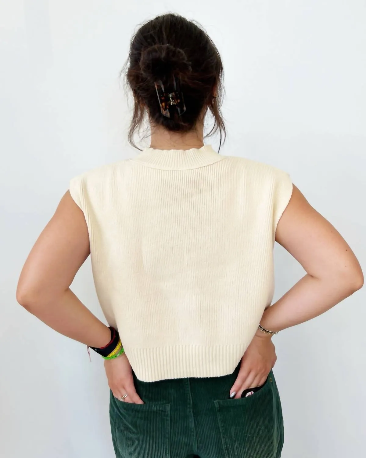 Muriel Vest In Ivory