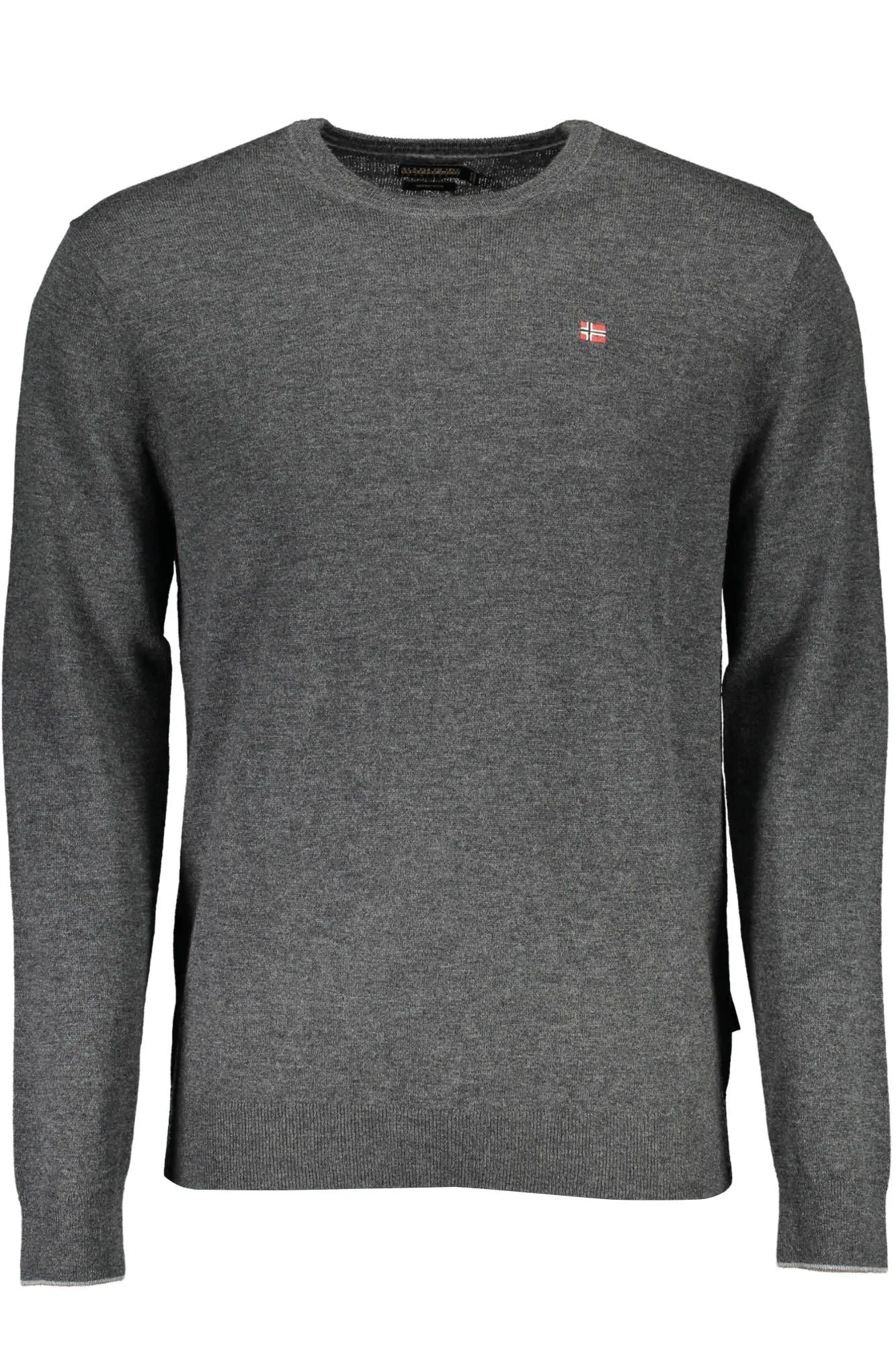 Napapijri Elegant  Wool Sweater with Embroide Men's Logo
