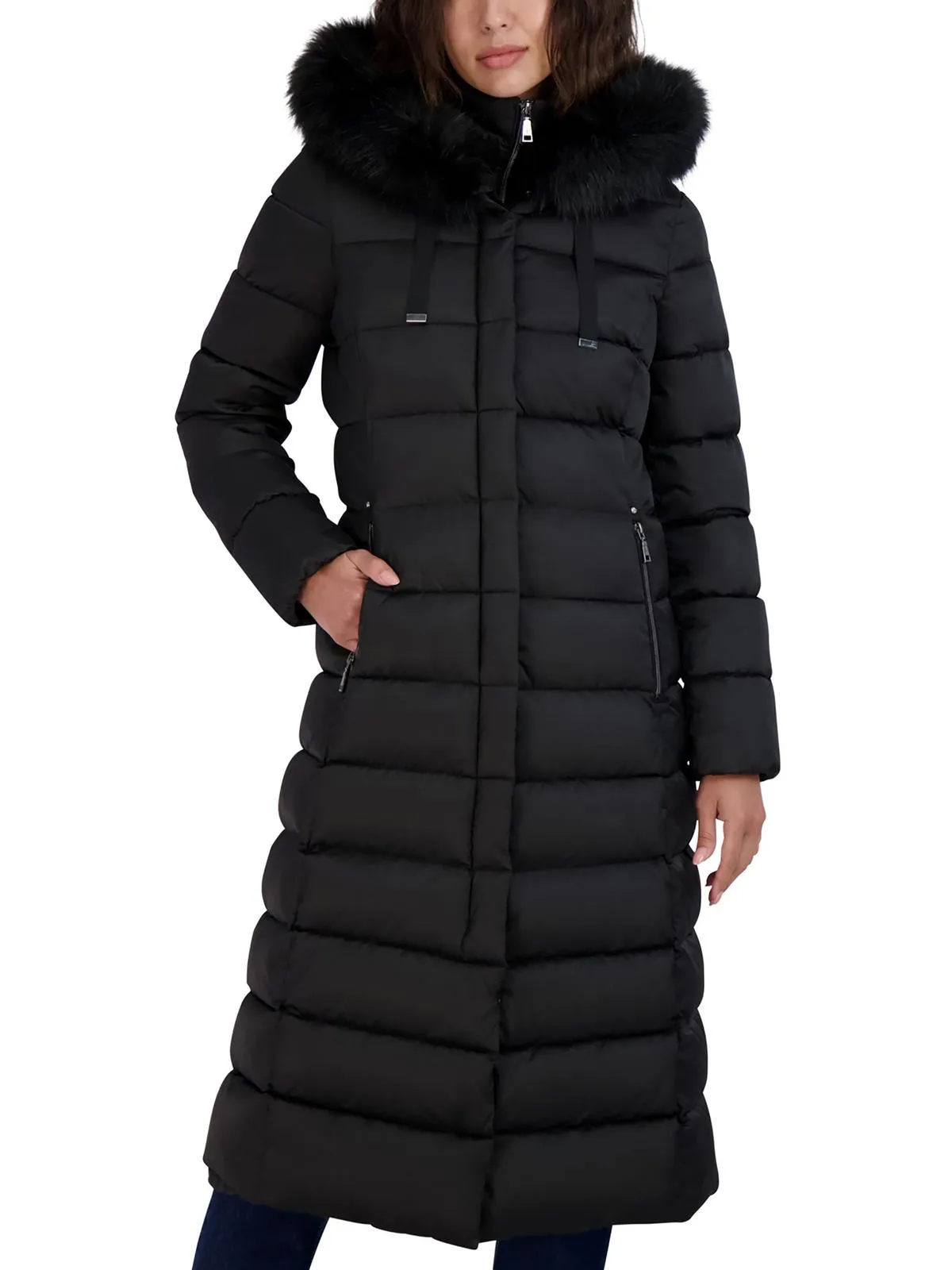Nellie Womens Puffer Maxi Parka Coat