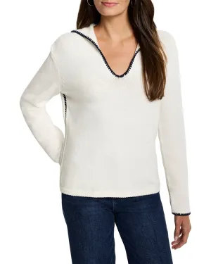 NIC   ZOE Blanket Stitch Getaway Sweater