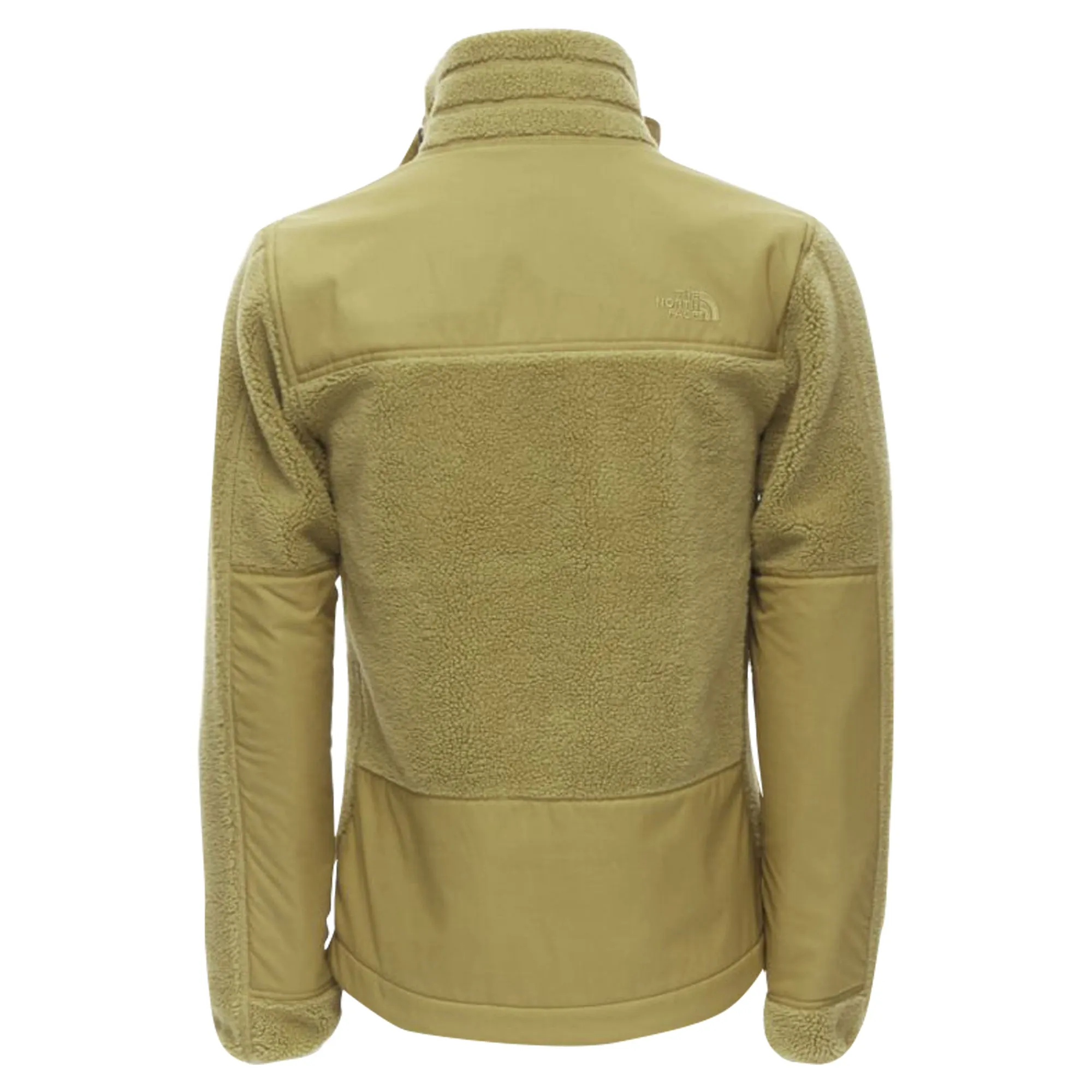 North Face fleece patch pocket asymmetric zip up jacket