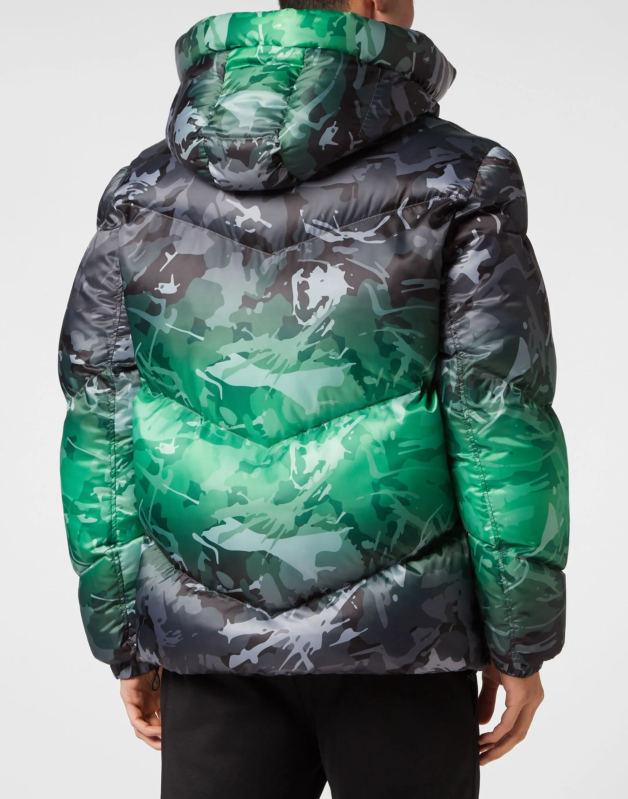 Nylon Padded Jacket Neon Amazon Edition (Camouflage)