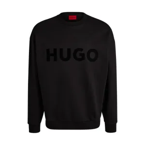 Oversize-fit sweatshirt in cotton terry with logo print
