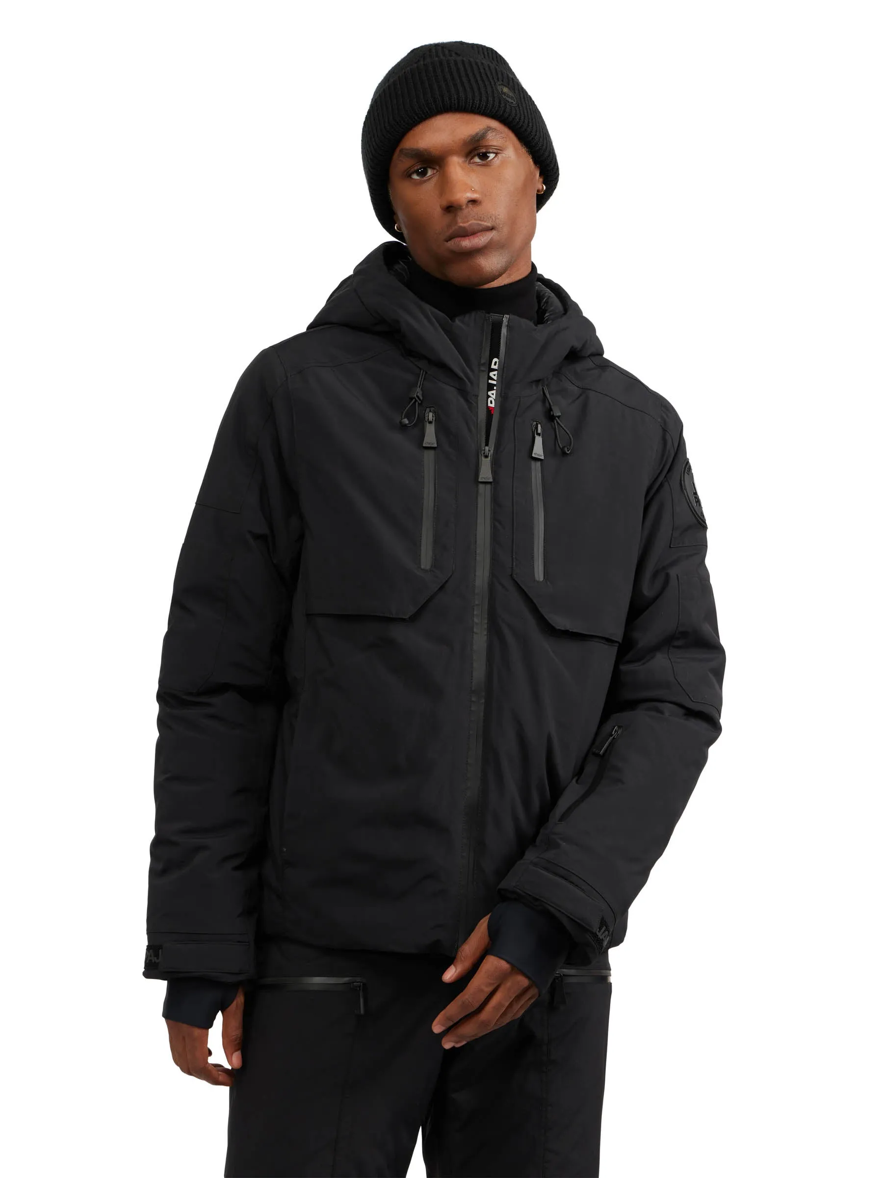 Pajar Men’s Elias Mixed Media Ski Jacket with Fixed Hood