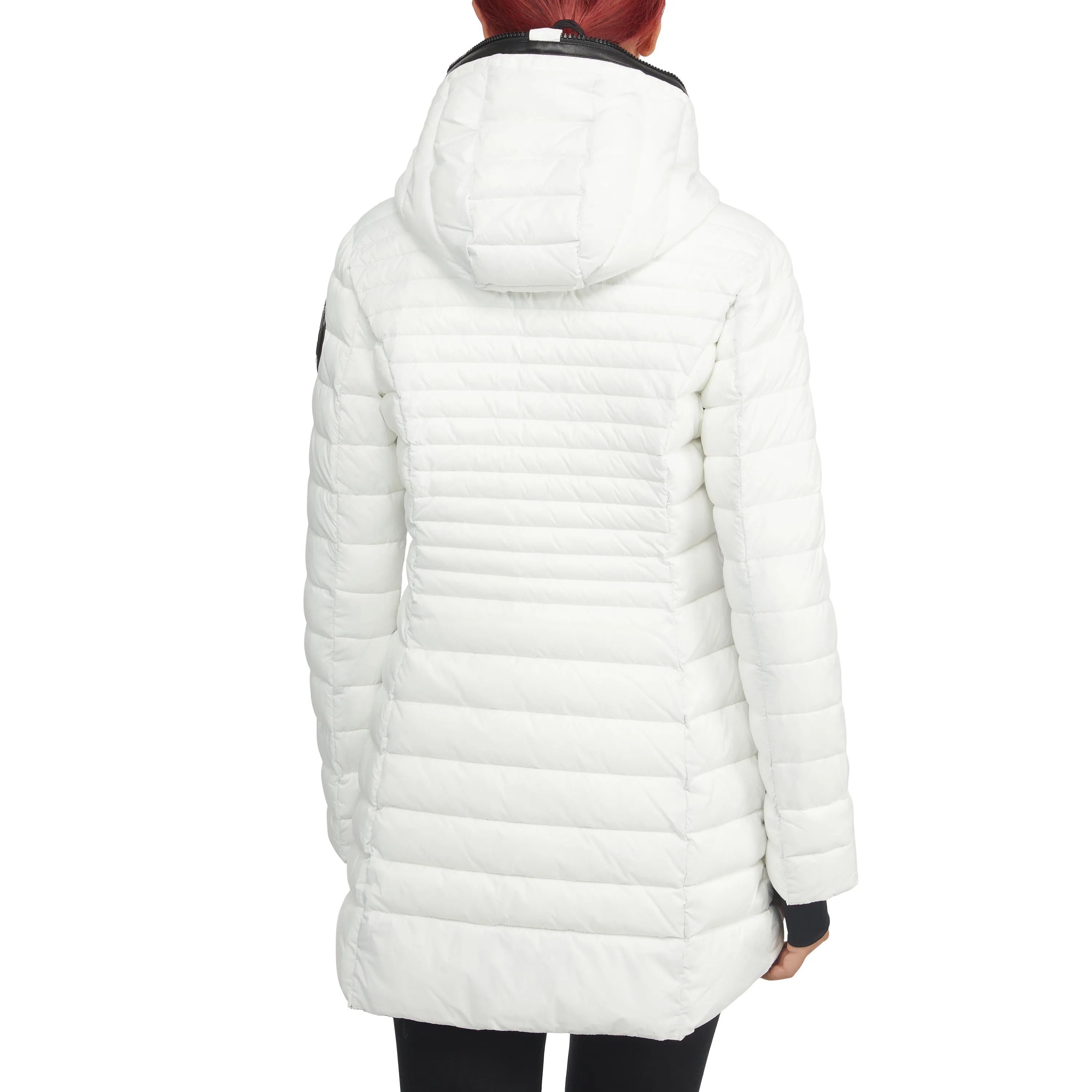 Pajar Women's Lyvien Light Weight Packable Puffer with Zip to Top Fixed Hood