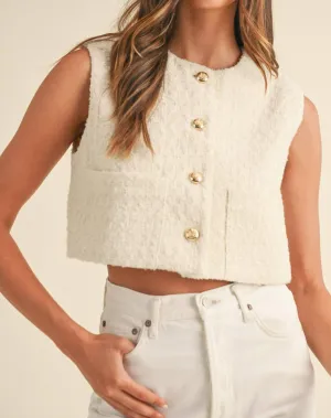 Pamela Vest In Cream