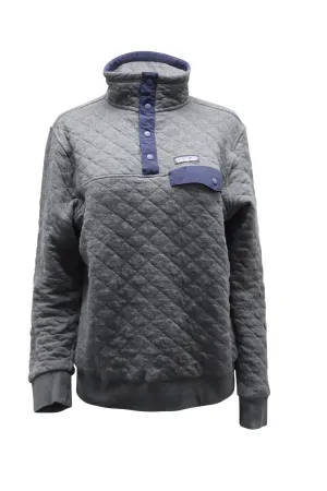 Patagonia Quilt Snap-T Pullover in Grey Cotton