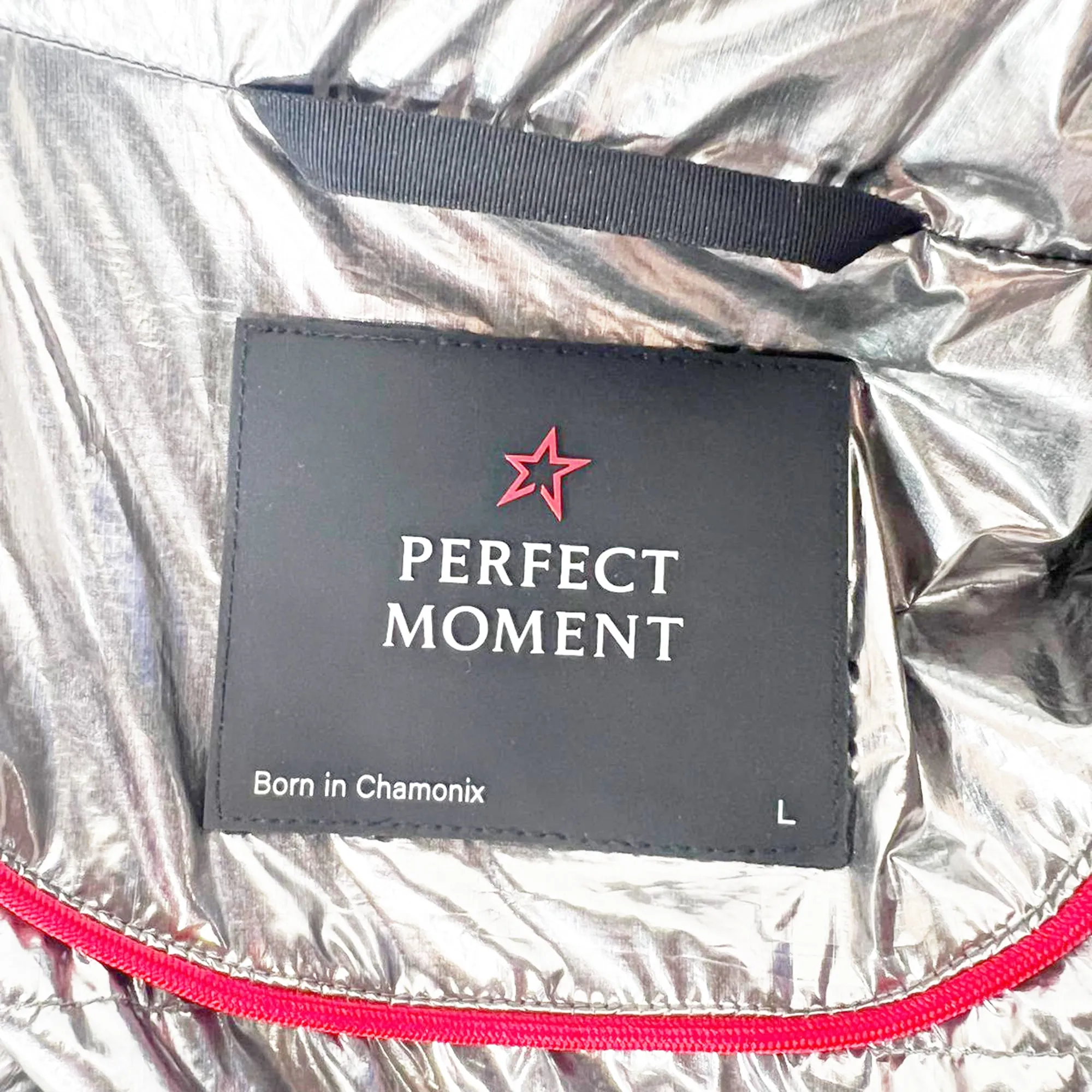 Perfect Moment Nevada Padded Jacket in Silver Nylon