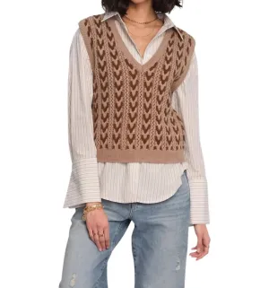 Phoenix Vest In Tan