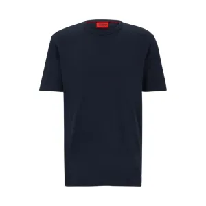 Pima-cotton regular-fit T-shirt with contrast logo