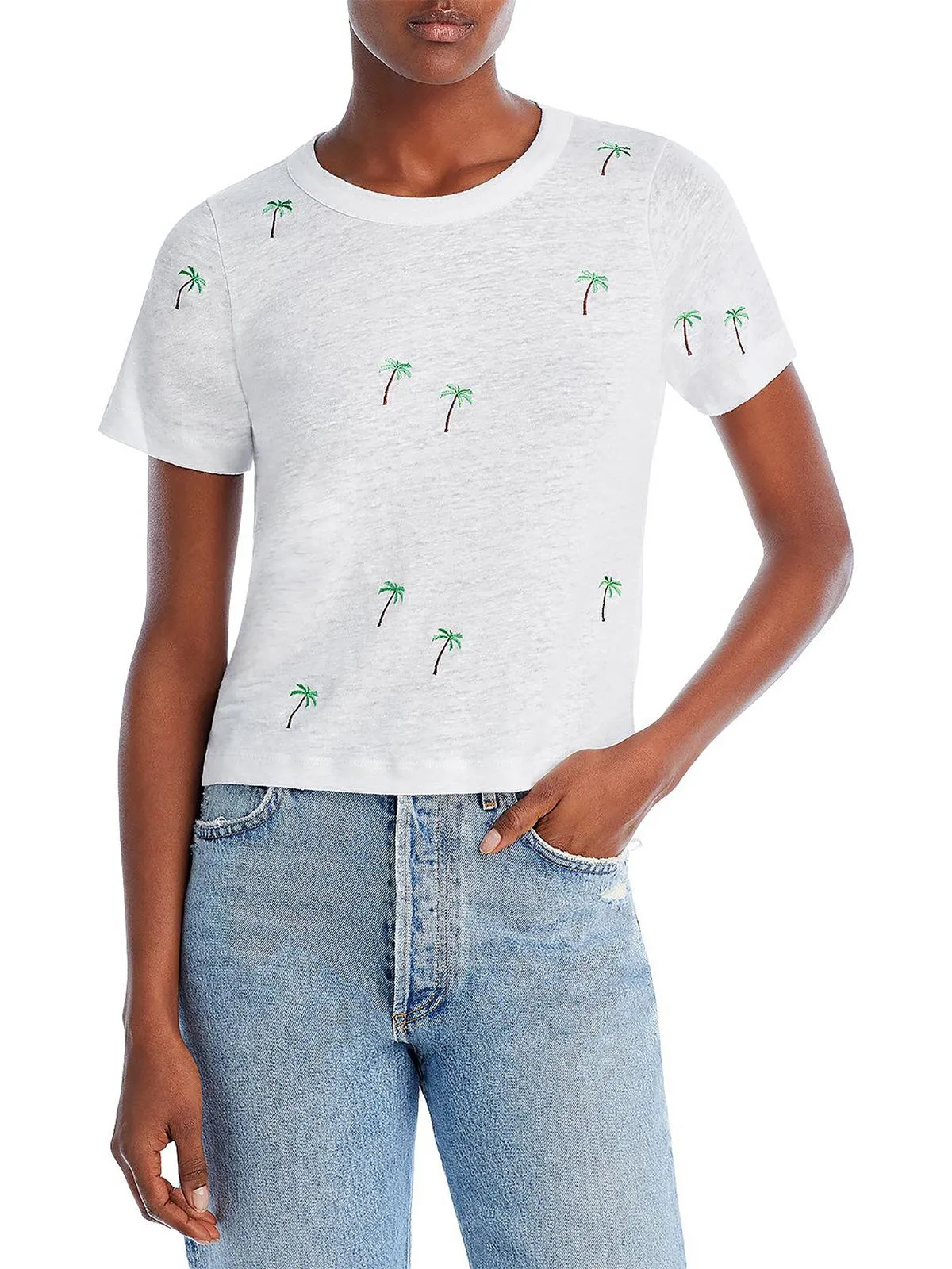 Pineapple Womens Knit Crewneck Graphic T-Shirt