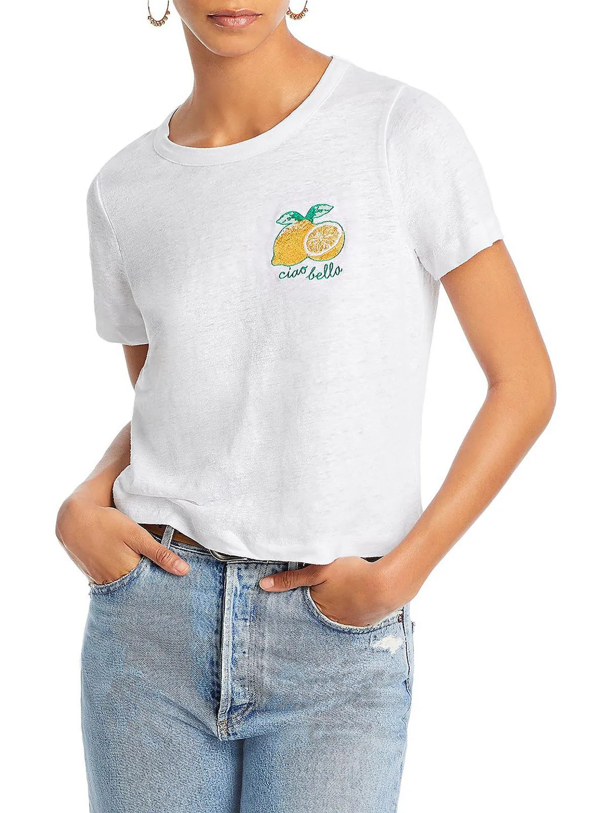 Pineapple Womens Knit Crewneck Graphic T-Shirt