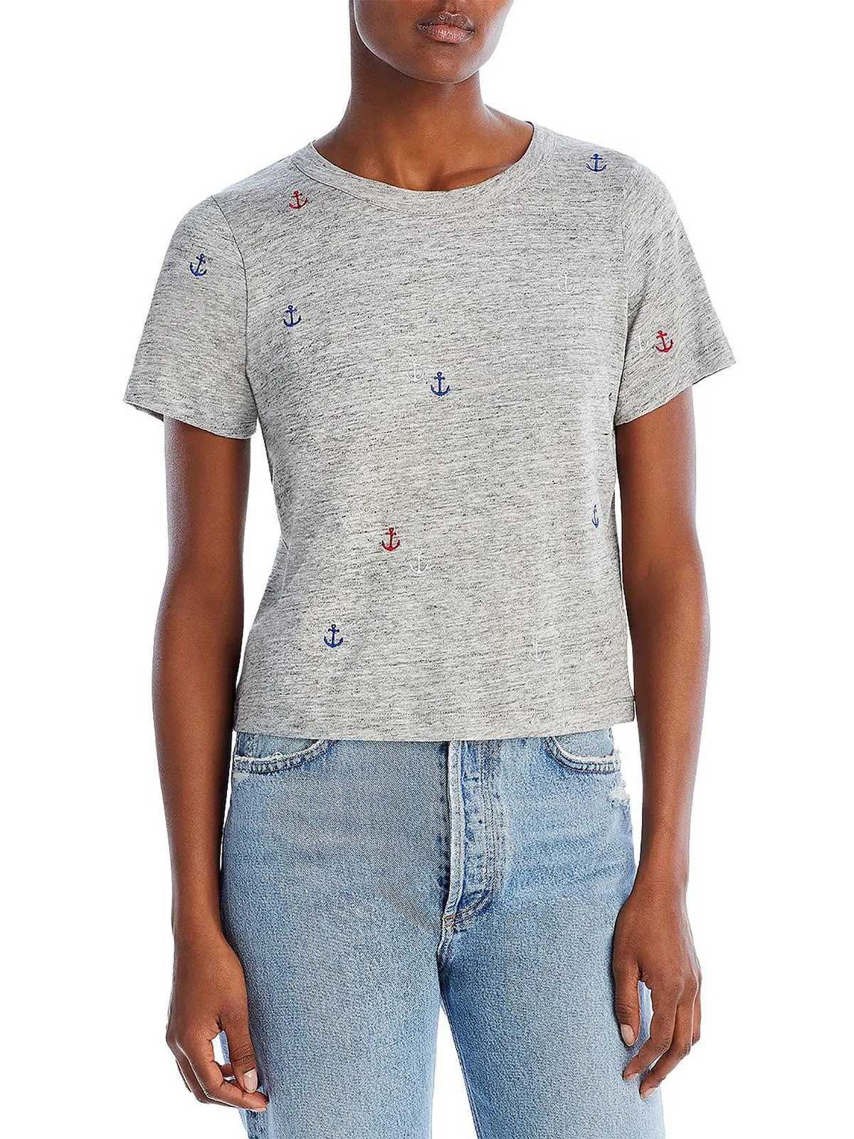 Pineapple Womens Knit Crewneck Graphic T-Shirt