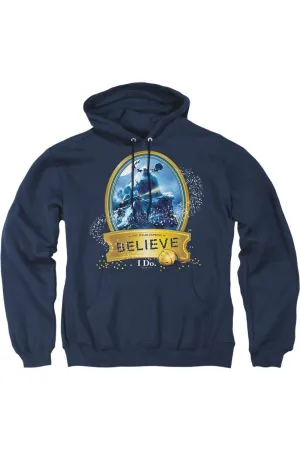 Polar Express True Believer Adult Pull Over Hoodie / Hooded Sweatshirt